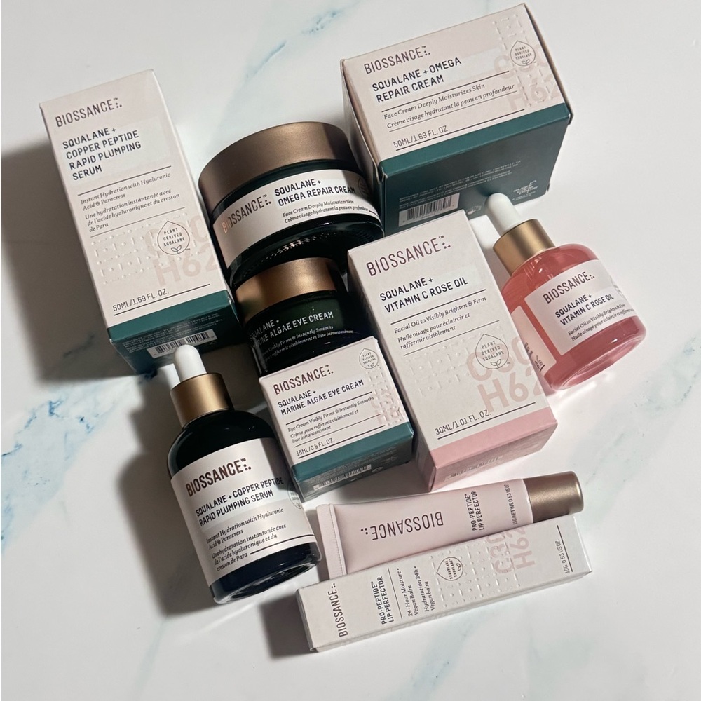Biossance Skincare Set - complete skincare routine for beautiful skin.
